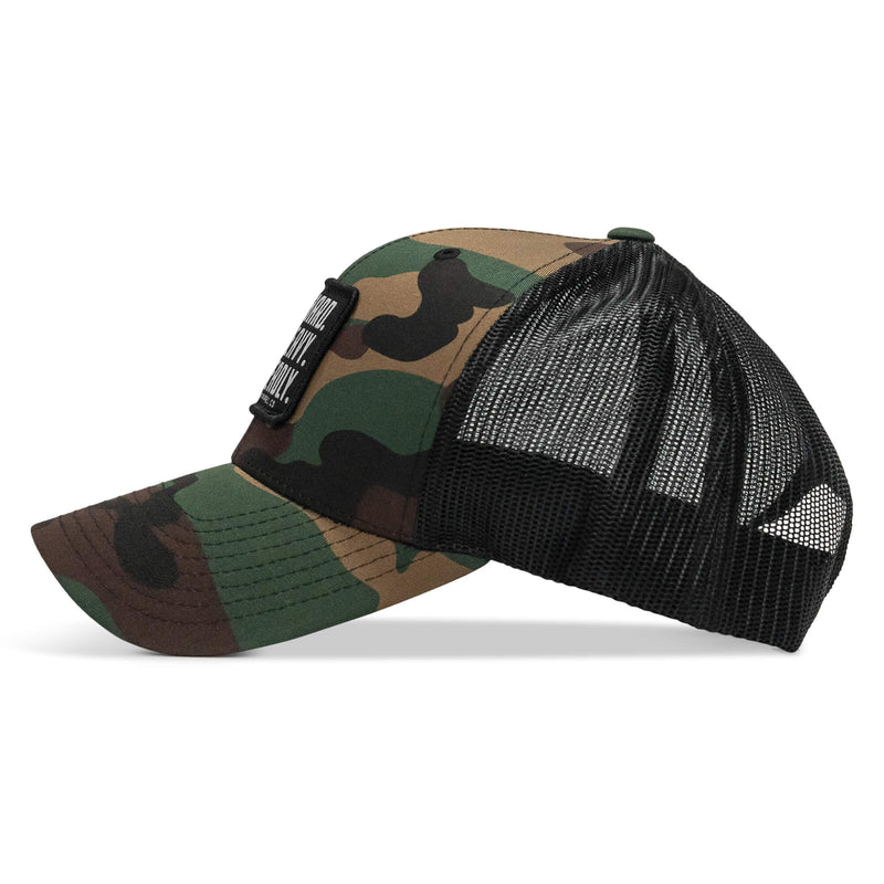 Load image into Gallery viewer, Pray Hard. Lift Heavy. Stay Deadly. Patch Snapback
