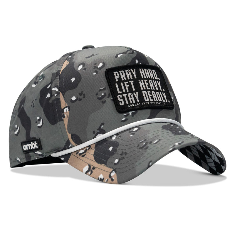 Load image into Gallery viewer, Pray Hard. Lift Heavy. Stay Deadly. Patch Waterproof Weekender Snapback