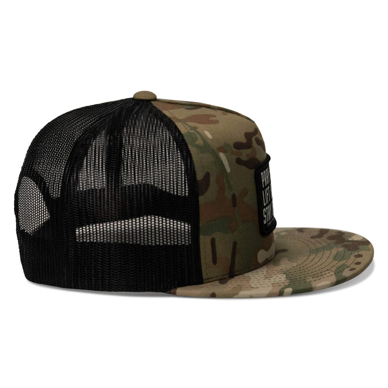 Load image into Gallery viewer, Pray Hard. Lift Heavy. Stay Deadly. Flat Bill SnapBack Hat