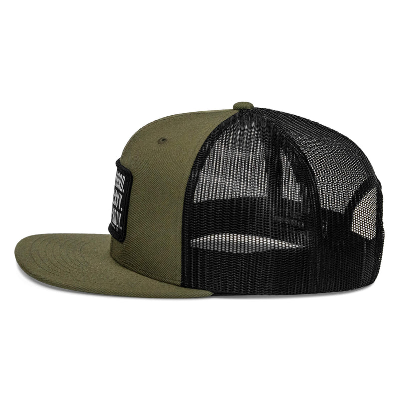 Load image into Gallery viewer, Pray Hard. Lift Heavy. Stay Deadly. Flat Bill SnapBack Hat