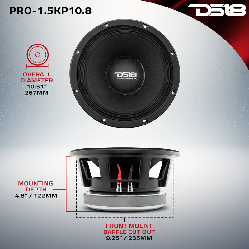 Load image into Gallery viewer, PANCADÃO Mid-Bass Loudspeaker 10" 1500 Watts Rms 8-Ohm