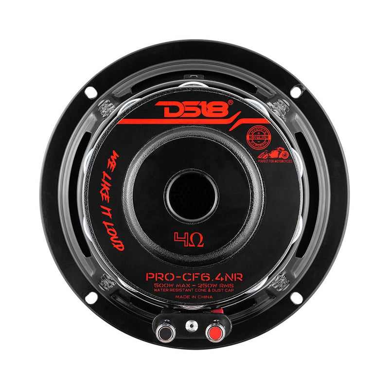 Load image into Gallery viewer, PRO 6.5" Neodymium Carbon Fiber Water resistant Cone Mid-Bass Loudspeaker 250 Watts Rms 4-Ohm