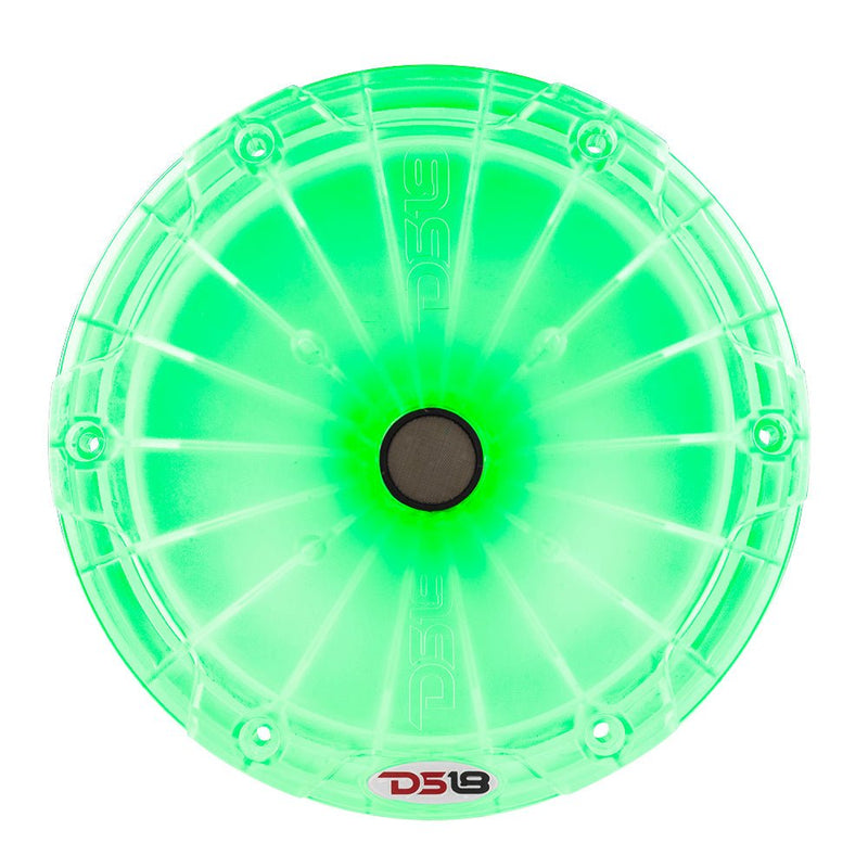 Load image into Gallery viewer, DS18 PRO-DKHCL PRO 1" Twist On Throat Compression Driver 1.75" Titanium VC with RGB Led Light Horn and Built-in Crossover 700 Watts 4 Ohms