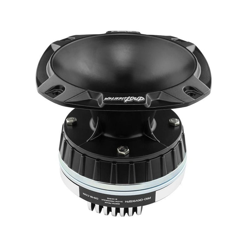 Load image into Gallery viewer, 2" Bolt On Throat Neodymium Driver with Spacer, 2" Throat Phenolic VC 680 Watts and PRO-HA52/BK Horn 680 Watts 117dB 8 Ohm Mounting Depth 5.22" Throat