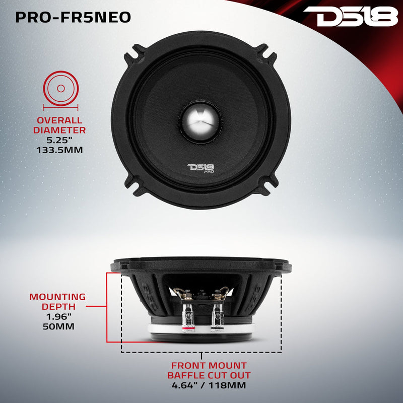 Load image into Gallery viewer, PRO 5.25" Neodymium Full-Range Bullet Loudspeaker 200 Watts Rms 4-Ohm