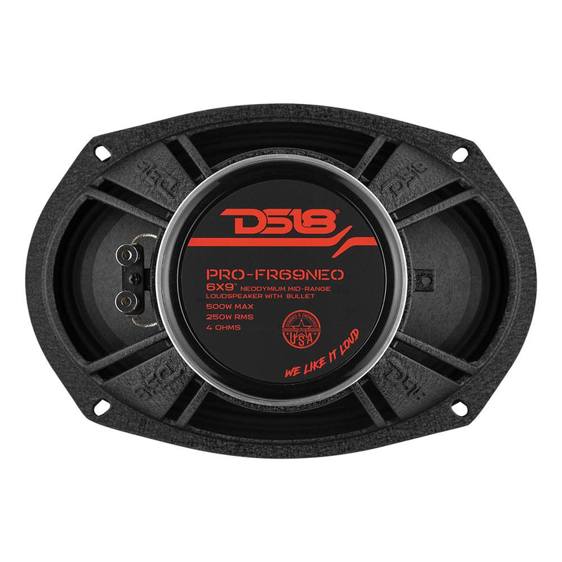 Load image into Gallery viewer, PRO 6x9" Neodymium Full-Range Bullet Loudspeaker 250 Watts Rms 4-Ohm