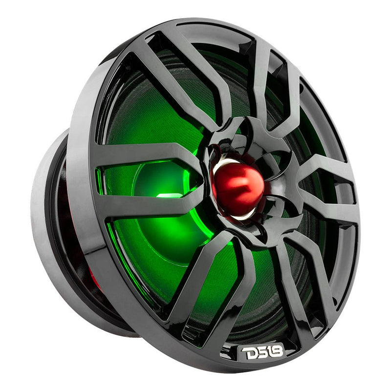 Load image into Gallery viewer, DS18 PRO-GTW10BK 10" Grill with Built-in 1.75" VC Neodymium Bullet Tweeter and RGB Lights 500 Watts Black