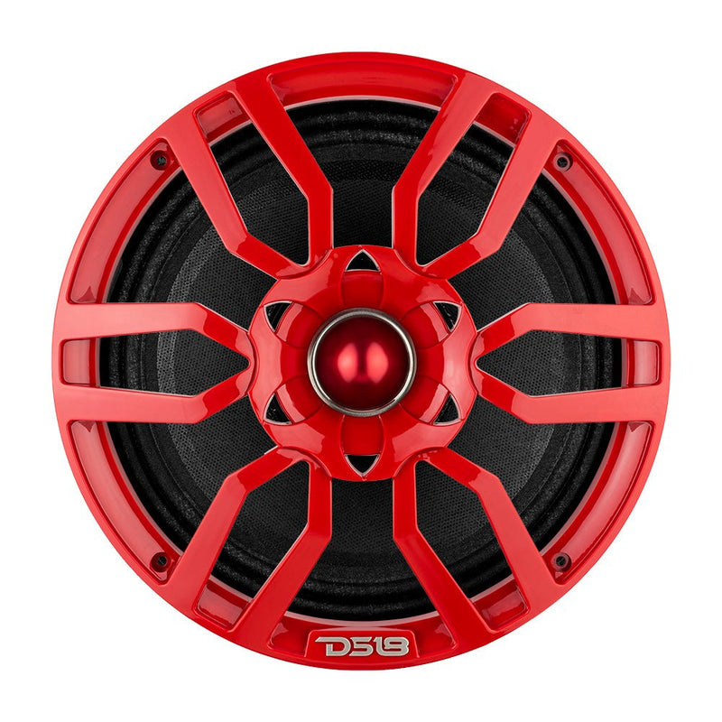 Load image into Gallery viewer, DS18 PRO-GTW10RD 10" Grill with Built-in 1.75" VC Neodymium Bullet Tweeter and RGB Lights 500 Watts Red