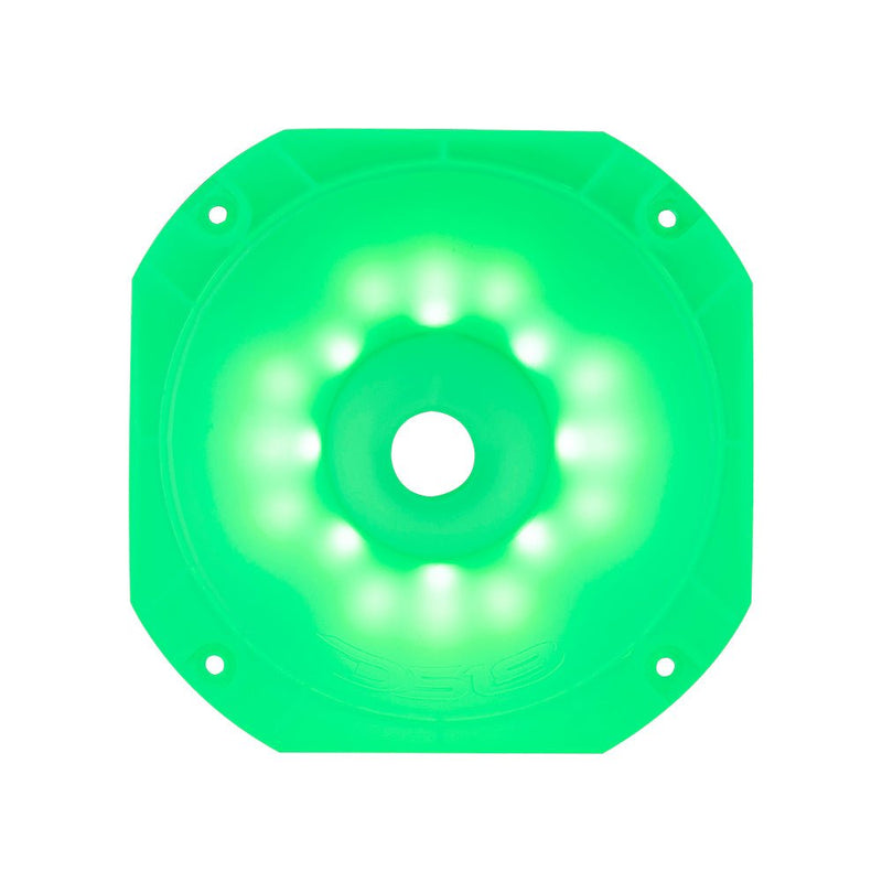 Load image into Gallery viewer, DS18 PRO-HA110CL Twist On 1" 110° 6.14" Depth Plastic Horn Clear with RGB LED Lights