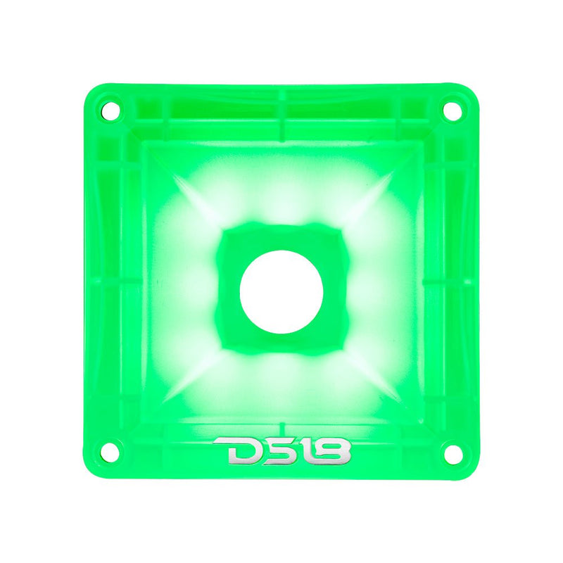 Load image into Gallery viewer, DS18 PRO-H44CL 1" Throat Transparent Plastic Driver Horn With RGB Lights