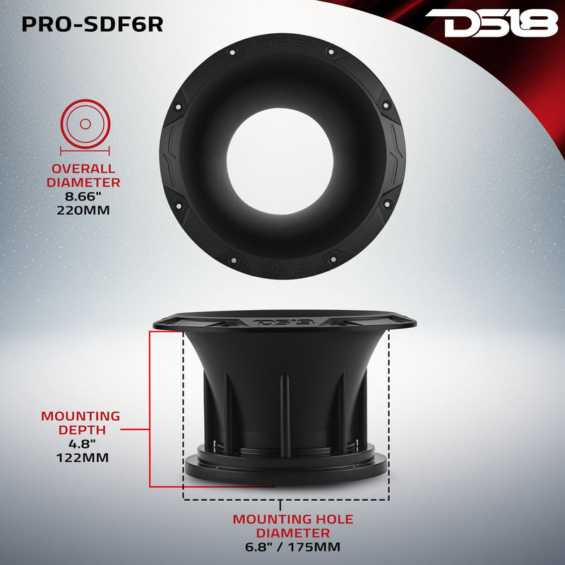 Load image into Gallery viewer, 6.5” Round Bolt-On Horn Diffuser