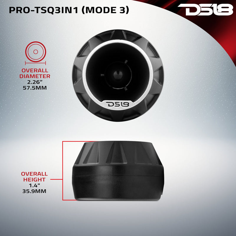Load image into Gallery viewer, 3" Surface/Flush/Angle High Compression Neodymium Super Bullet Tweeter 100 Watts 1" Aluminum 4-Ohm Vc