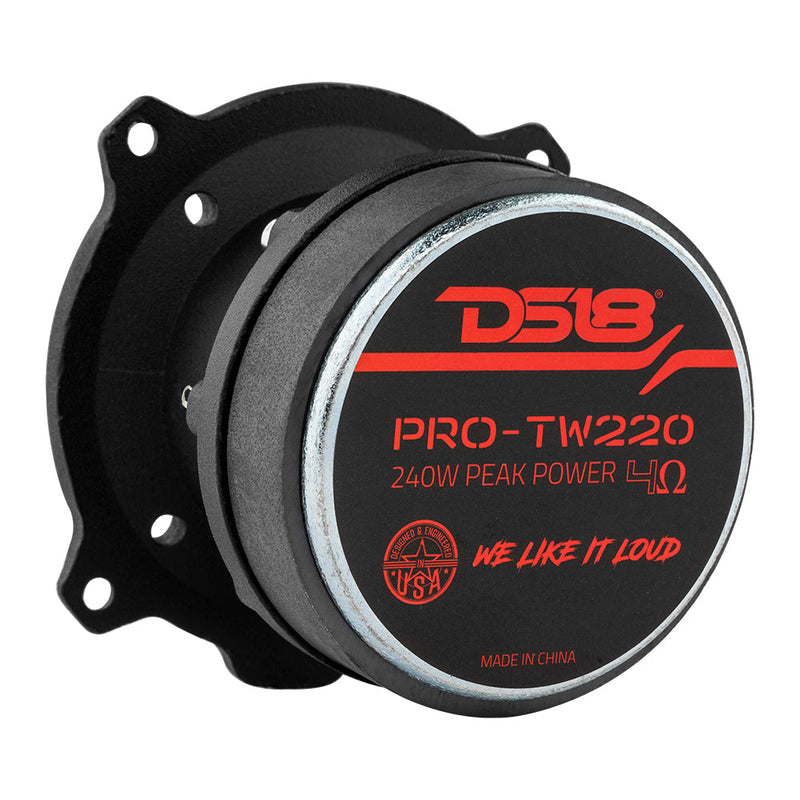 Load image into Gallery viewer, 3” PRO Aluminum Super Bullet Tweeter – 240 Watts with Built in Crossover - Silver