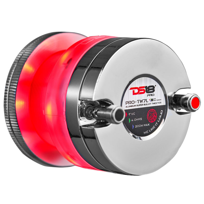 Load image into Gallery viewer, 2.3" Neodymium Super Bullet Tweeter 1" Titanium Voice Coil with RGB LED Lights