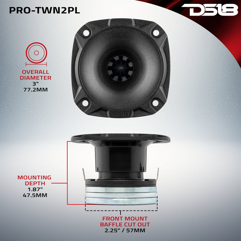 Load image into Gallery viewer, 3" High Compression Neodymium Hybrid Driver/Tweeter 100 Watts 1" Polyester 4-Ohm Vc