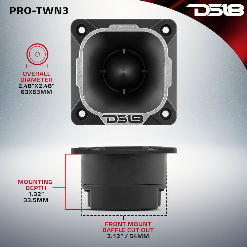 Load image into Gallery viewer, 2.5"High Compression Neodymium Tweeter 100 Watts 1" Pen 4-Ohm Vc