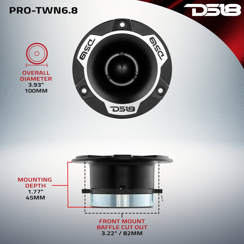 Load image into Gallery viewer, 4" High Compression Neodymium Tweeter | 150W 1.25" Polyimide 8-Ohm Vc