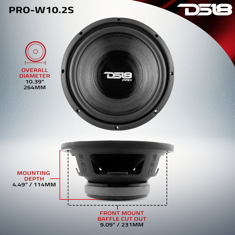Load image into Gallery viewer, PRO 10" Water Resistant Woofer 350 Watts Rms 2-Ohm SVC