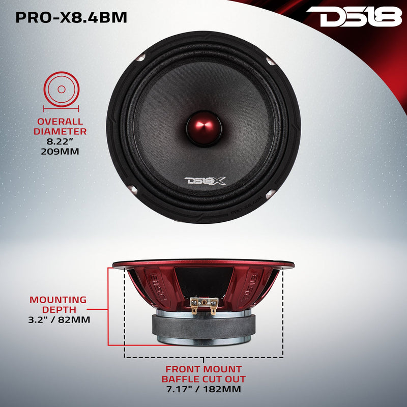 Load image into Gallery viewer, PRO-X 8" Mid-Range Loudspeaker with Bullet | 275W RMS 4-Ohm