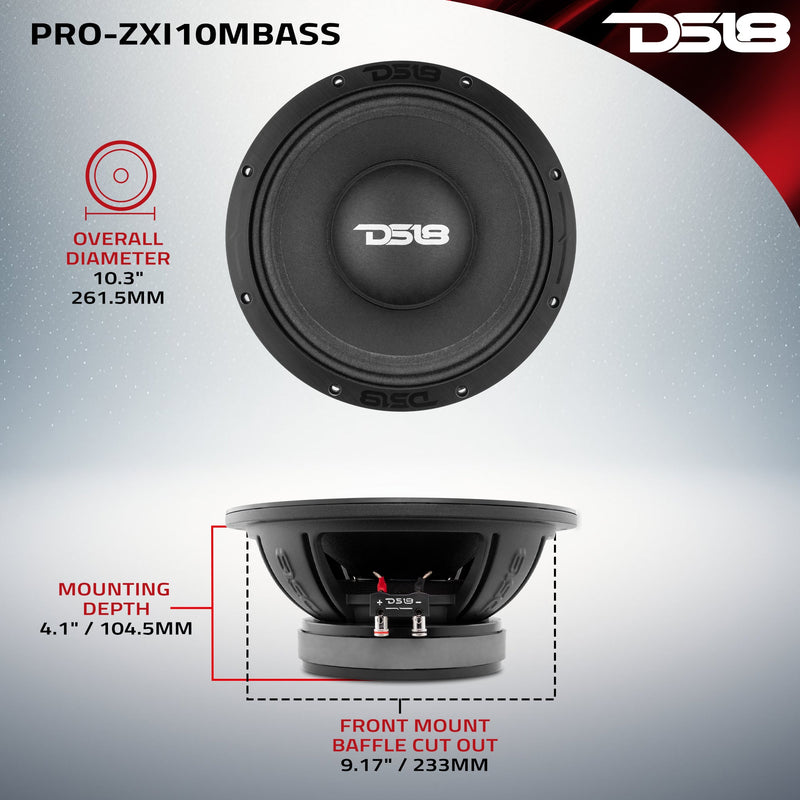 Load image into Gallery viewer, PRO-ZXI 10" Mid-Bass Loudspeaker With Neodymium/Ferrite Magnets 500 Watts Rms 8-Ohm
