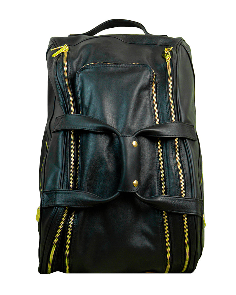 Load image into Gallery viewer, Leather Thermobag Black/Gold