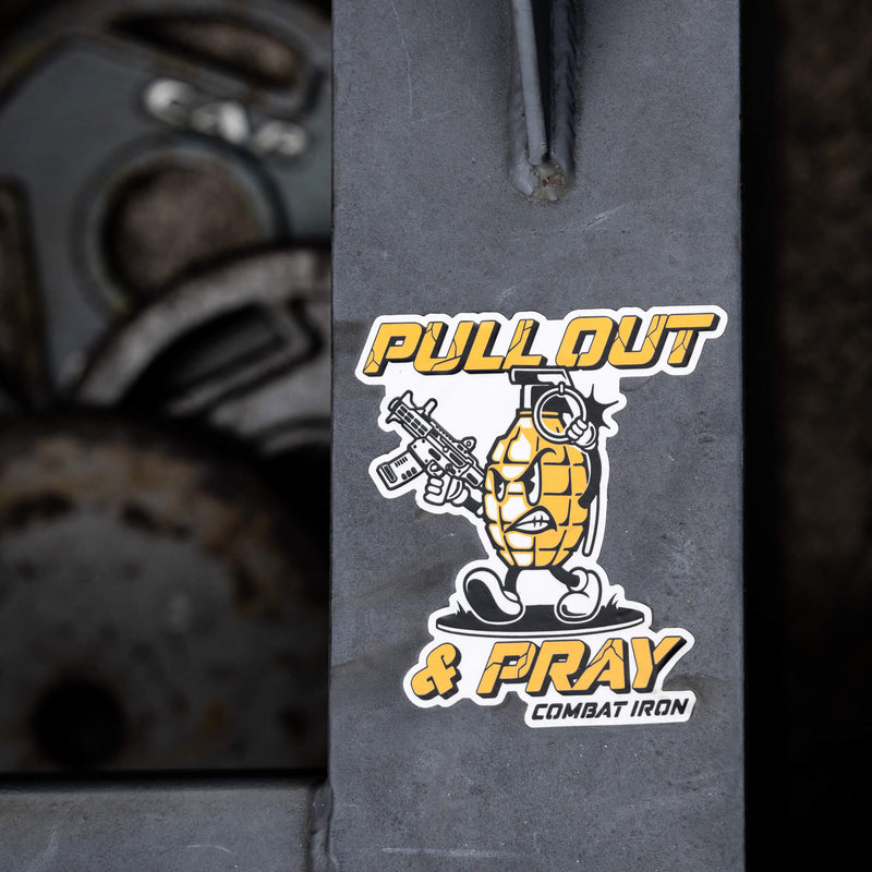Load image into Gallery viewer, Pull Out & Pray Grenade Decal