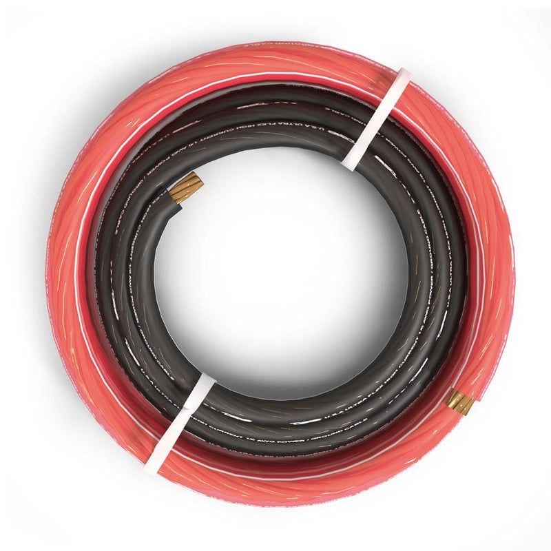 Load image into Gallery viewer, 0-GA Ultra Flex CCA Ground Power Cable 5 Ft Black and 20 Ft Red Kit