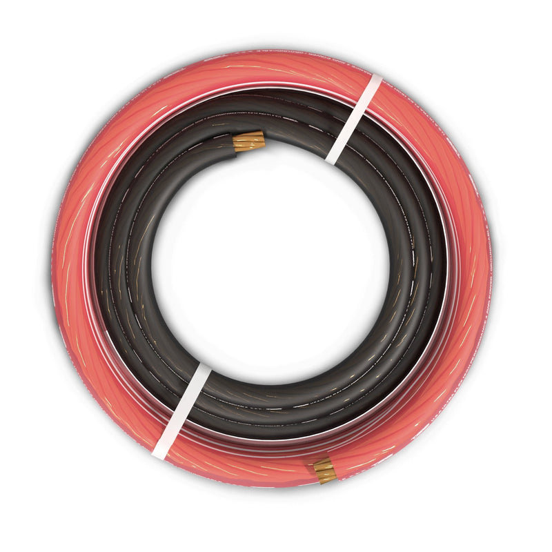 Load image into Gallery viewer, 4-GA Ultra Flex OFC Ground Power Cable 5 Ft Black and 20 Ft Red Kit