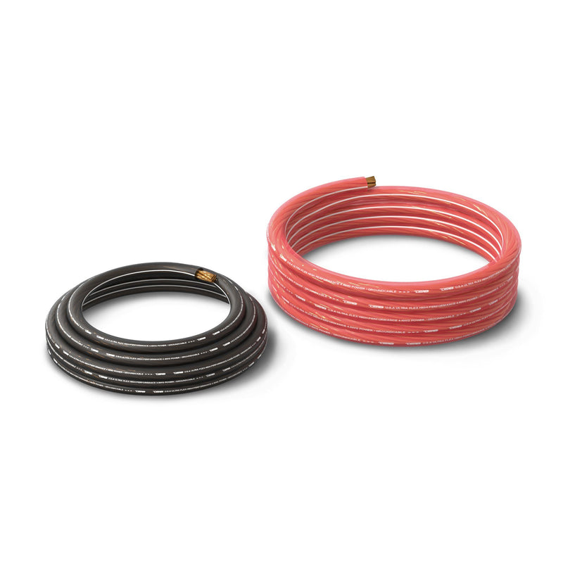 Load image into Gallery viewer, 4-GA Ultra Flex OFC Ground Power Cable 5 Ft Black and 20 Ft Red Kit