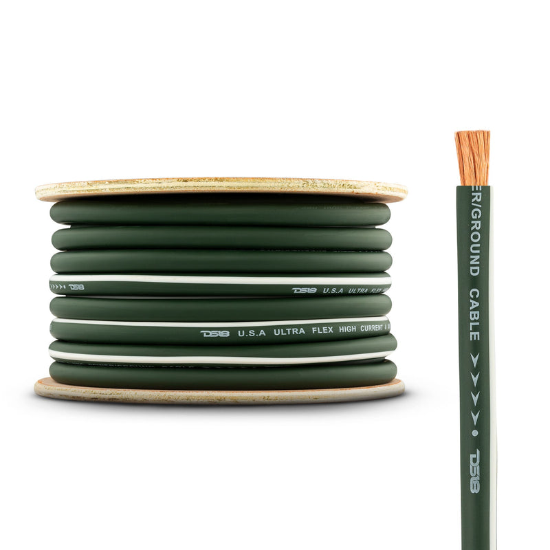 Load image into Gallery viewer, 4-GA 100% OFC Ground, Power Cable, 50 Feet -Camo Green