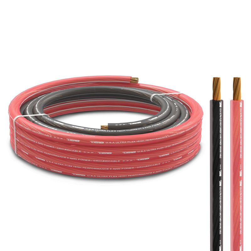 Load image into Gallery viewer, 4-GA Ultra Flex Power Wire 5ft Black And 20ft Red