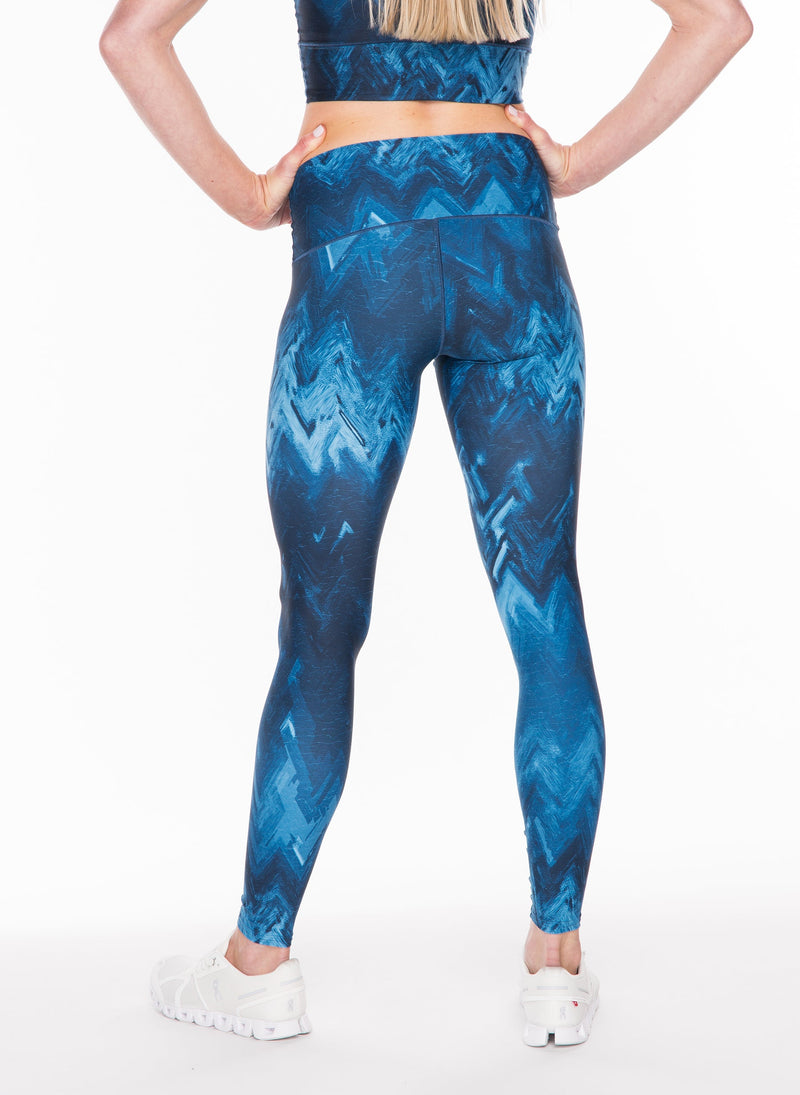 Load image into Gallery viewer, Blue Wave Yoga Pants