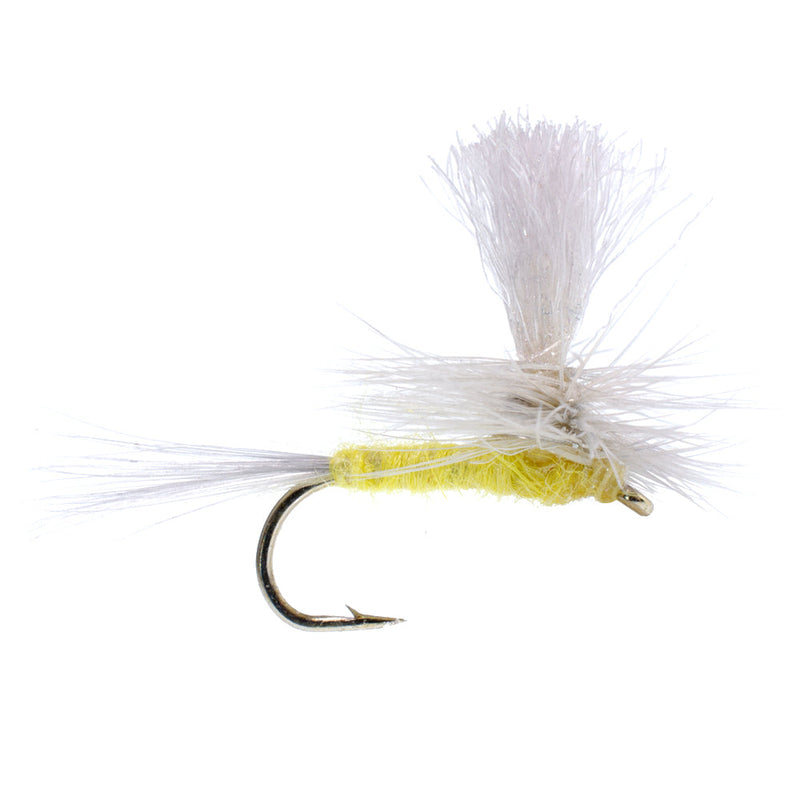 Load image into Gallery viewer, Pale Morning Dun Parachute PMD Classic Dry Fly - 1 Dozen Flies Hook Size 14