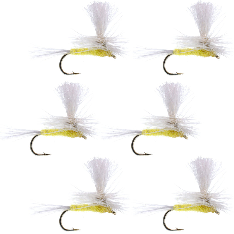 Load image into Gallery viewer, Pale Morning Dun Parachute PMD Classic Dry Fly - 6 Flies Hook Size 18