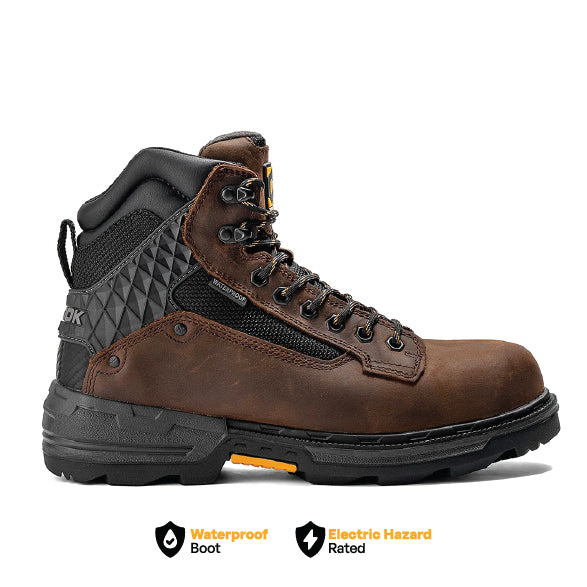 Load image into Gallery viewer, Pallet Jack 6" Plain Toe Waterproof Work Boot – Brown
