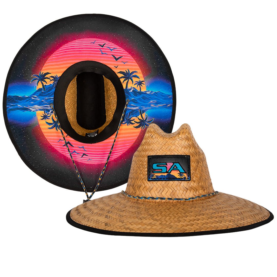 Palms Under Brim Straw Hat