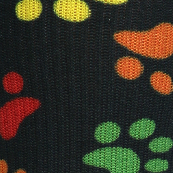 Load image into Gallery viewer, Paw Prints Black - (Standard & Extra Wide)