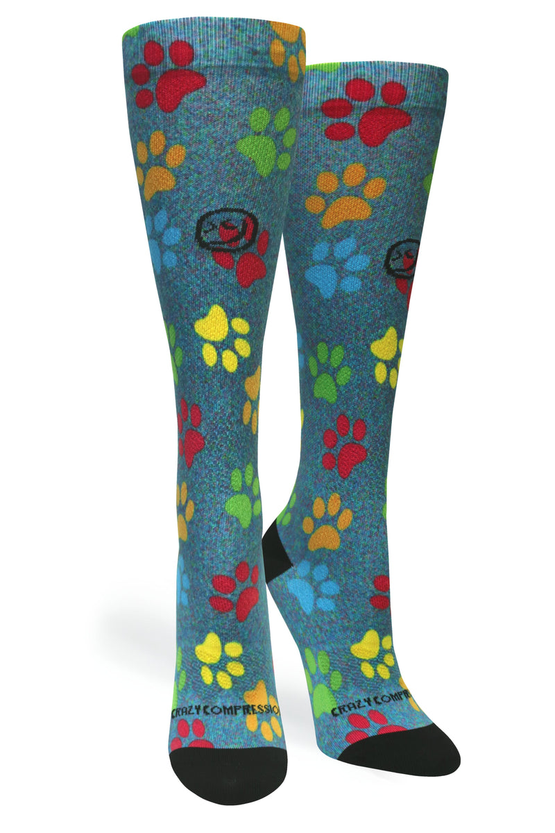 Load image into Gallery viewer, Paw Prints Station Blue - (Standard & Extra Wide)