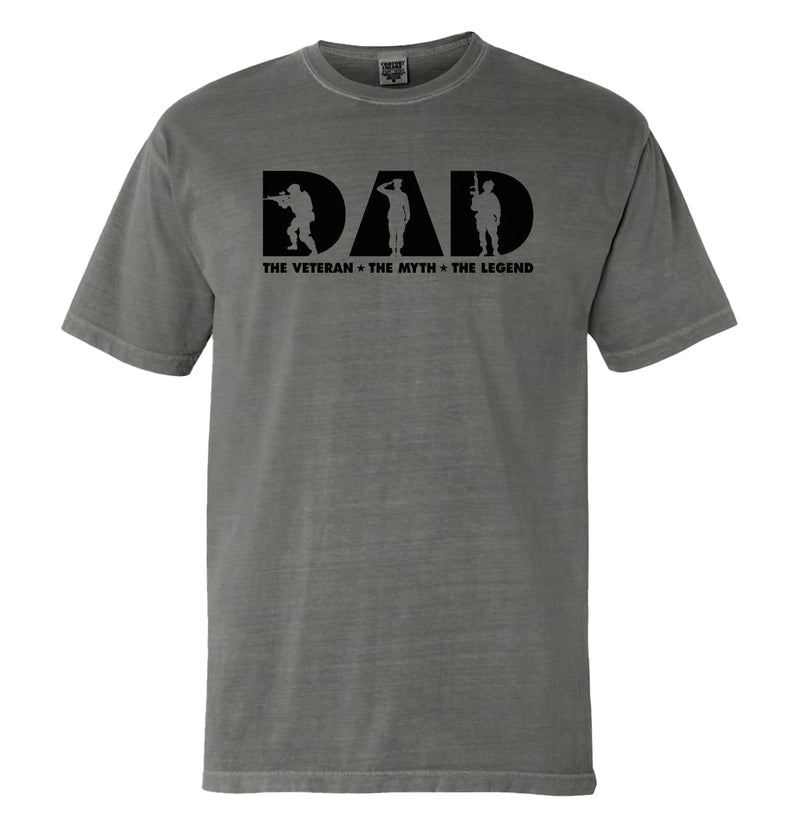 Load image into Gallery viewer, Dad The Veteran The Myth The Legend (Front)