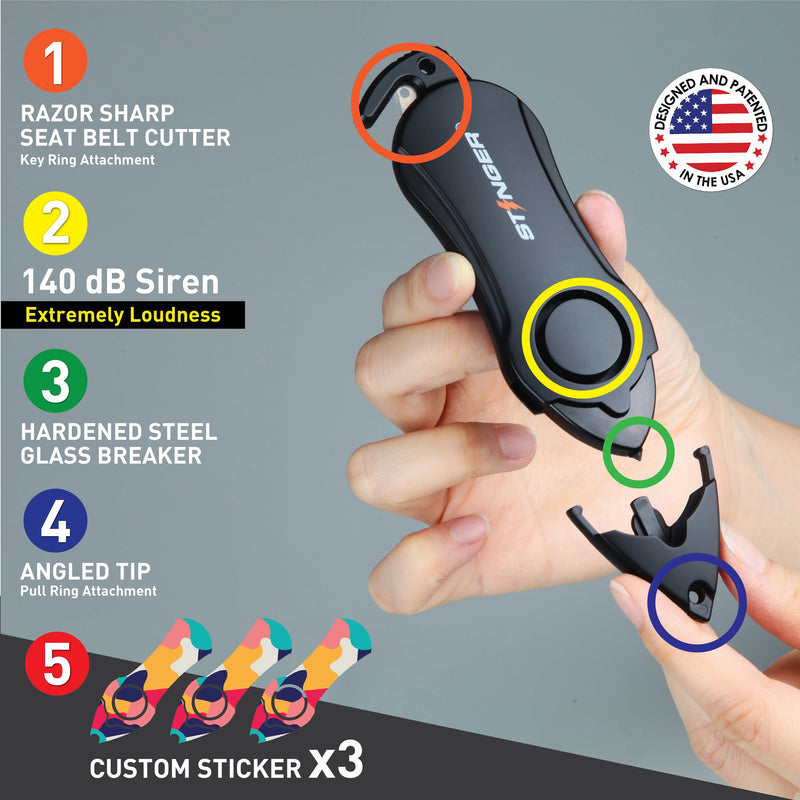 Load image into Gallery viewer, Personal Alarm Keychain Safety Emergency Tool (Colorful)