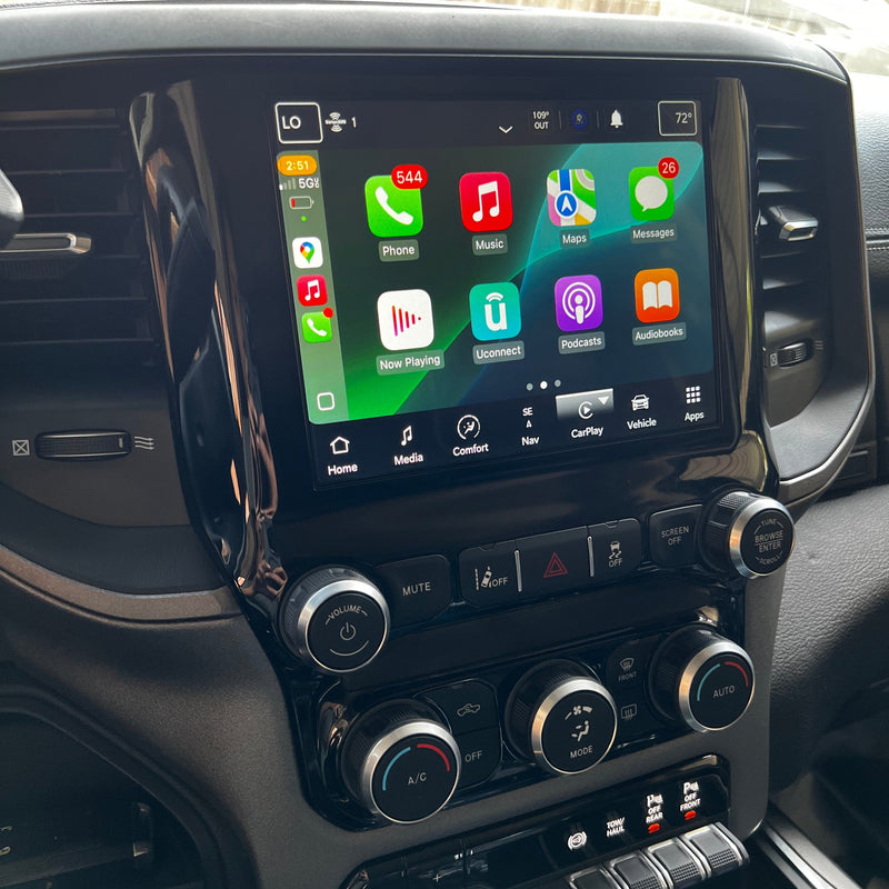 Load image into Gallery viewer, 2019-2024 RAM DT 1500 UBL Uconnect 5 Upgrade kit with 8.4-inch Touchscreen including Wireless Apple CarPlay / Android Auto