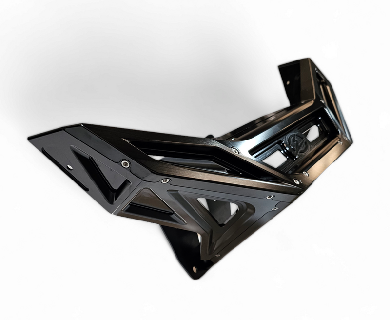 Load image into Gallery viewer, 2022-2025 Polaris RZR Pro R, Pro S, Turbo R Machined Billet Front Winch Bumper (Black Anodize)