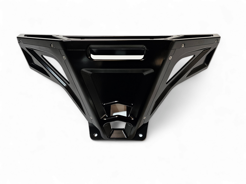 Load image into Gallery viewer, 2022-2025 Polaris RZR Pro R, Pro S, Turbo R Machined Billet Front Winch Bumper (Black Anodize)