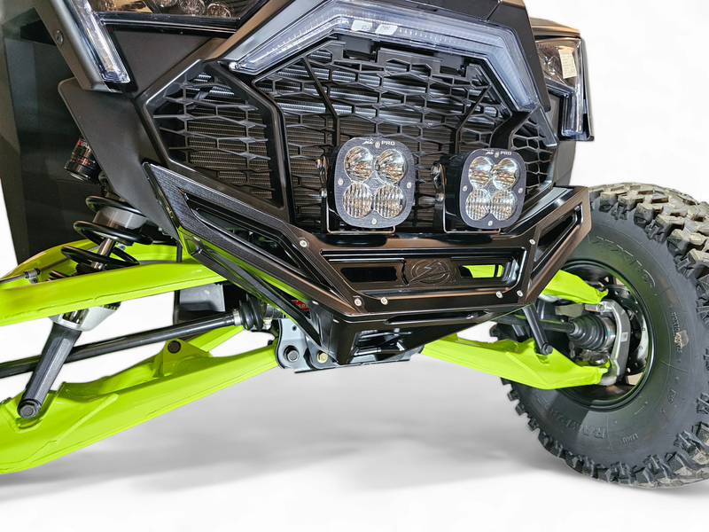 Load image into Gallery viewer, 2022-2025 Polaris RZR Pro R, Pro S, Turbo R Machined Billet Front Winch Bumper (Black Anodize)
