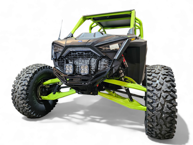 Load image into Gallery viewer, 2022-2025 Polaris RZR Pro R, Pro S, Turbo R Machined Billet Front Winch Bumper (Black Anodize)