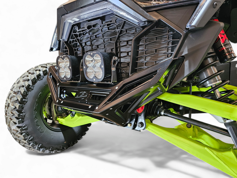 Load image into Gallery viewer, 2022-2025 Polaris RZR Pro R, Pro S, Turbo R Machined Billet Front Winch Bumper (Black Anodize)