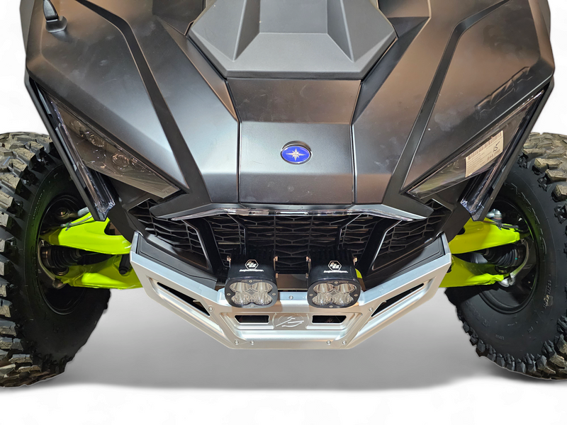 Load image into Gallery viewer, 2022-2025 Polaris RZR Pro R, Pro S, Turbo R Machined Billet Front Winch Bumper (Clear Anodize)