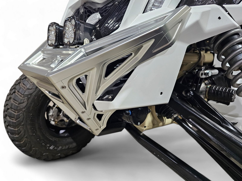 Load image into Gallery viewer, 2017 to Current Can-Am X3 Maverick Machined Billet Front Winch Bumper (Clear Anodize)