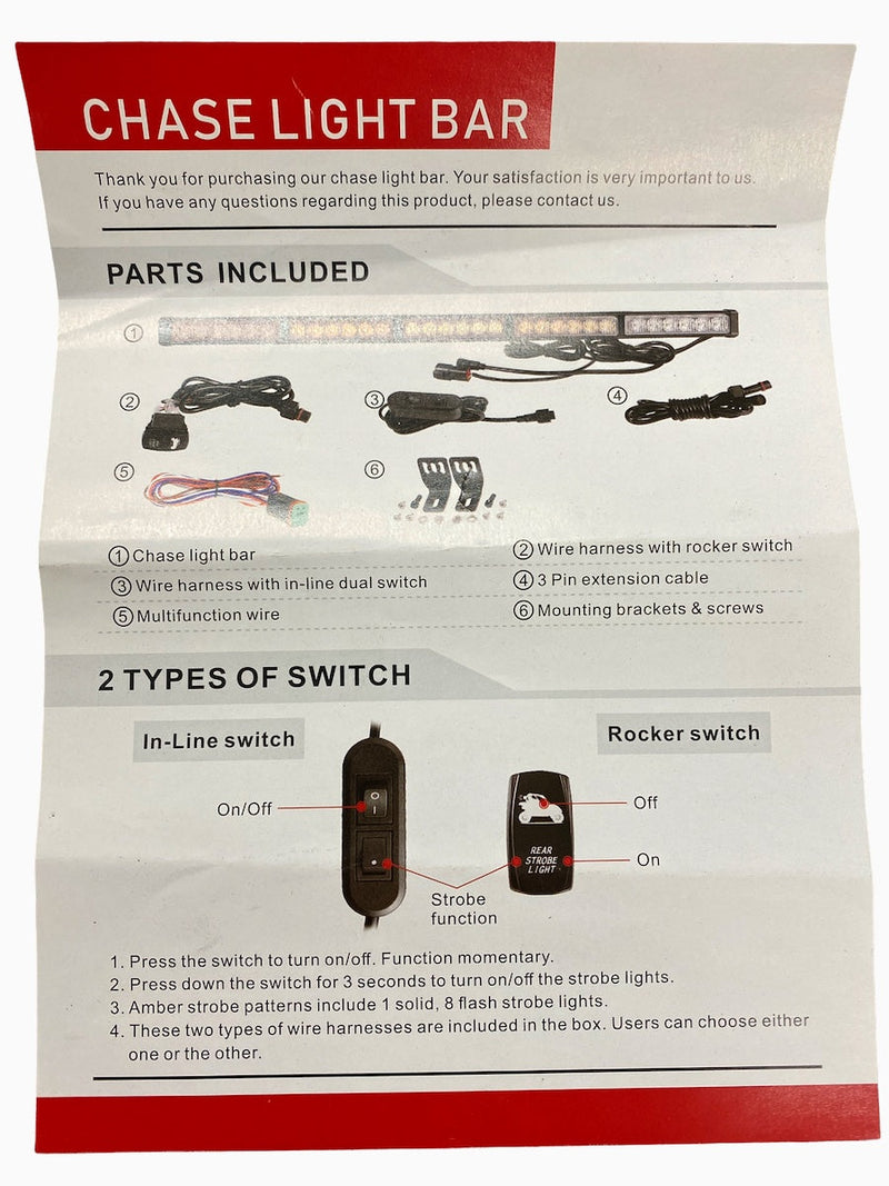 Load image into Gallery viewer, Chase LED Light Bar With Built In Strobe 32"