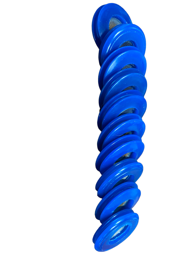 Load image into Gallery viewer, 10 Blue Polyurethane Seal With Filter Gladhand 10 Pack | 10017BF